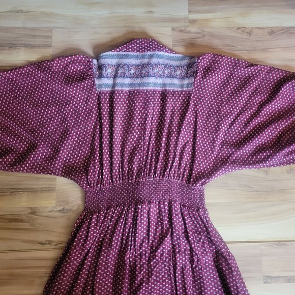 Vintage 70s Boho Peasant Dress - Picture 5 of 11